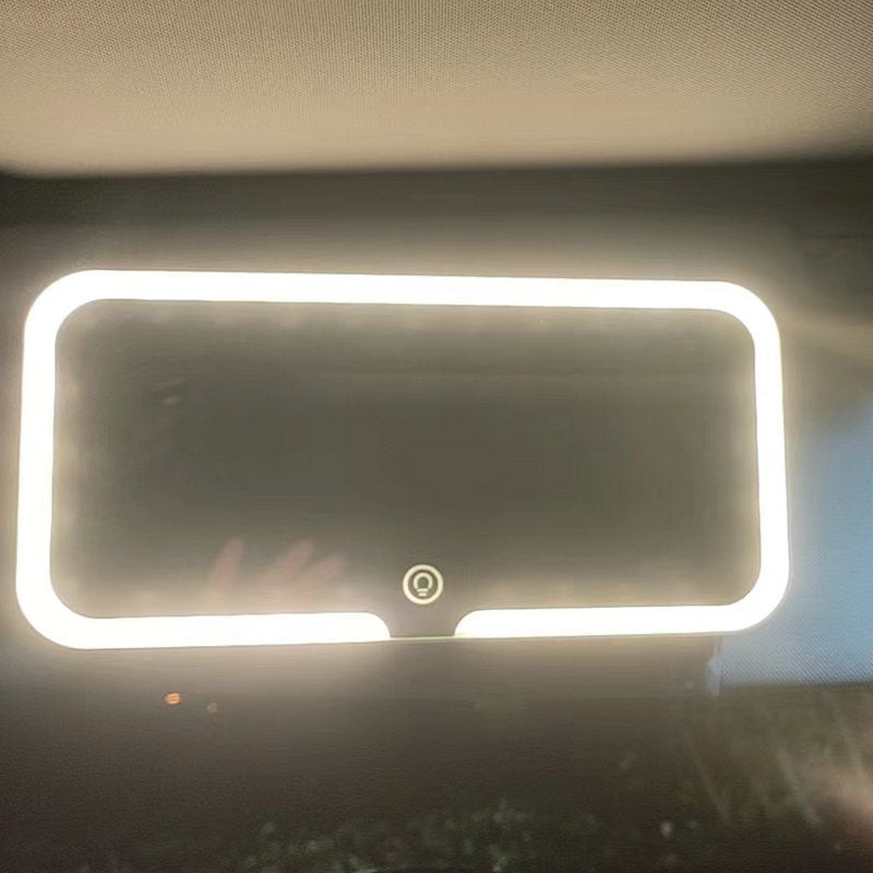 LED Makeup Mirror – Car Sun Visor with Touch Light
