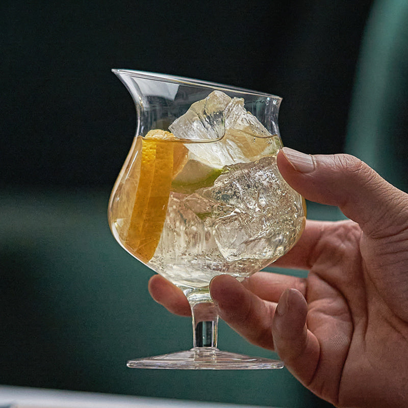 Diagonal Hurricane Glass – Classic Creative Juice Cup