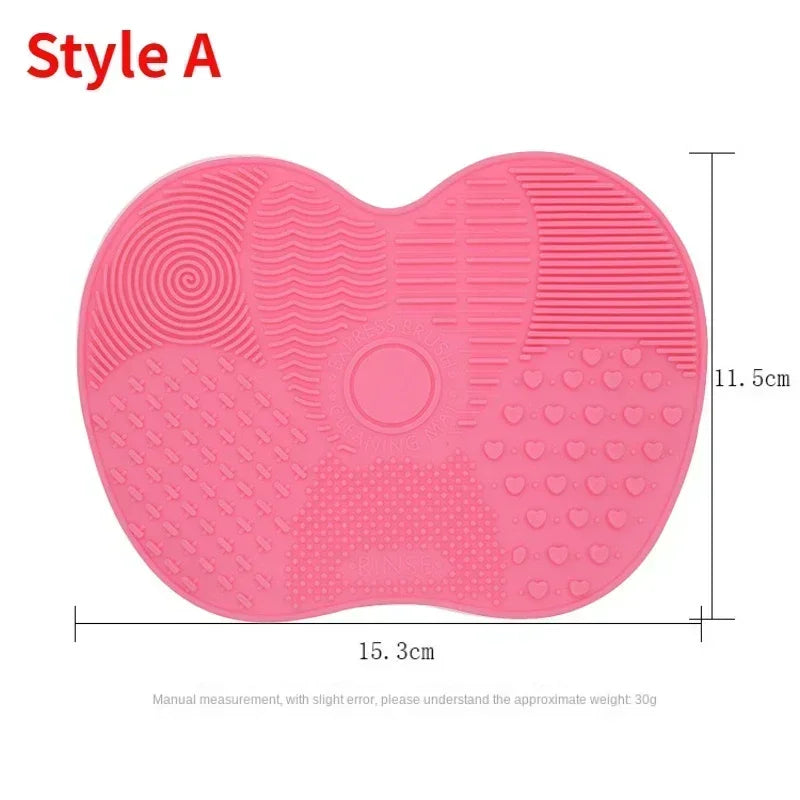 Makeup Brush Cleaner Pad Newest Silicone Brush Cleaner Cosmetic Make up Washing Brush Gel Cleaning Mat Foundation Scrubbe Board