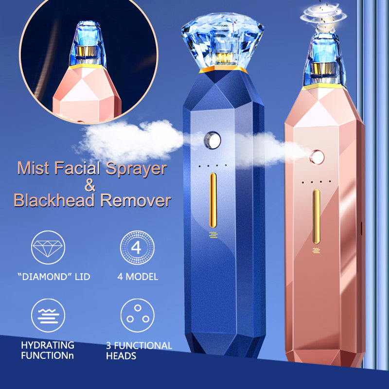 NEW! 2-IN-1 Diamond Blackhead Remover Vacuum- Deep Pore Cleanser and Mist