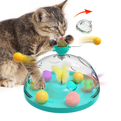 NEW! Interactive and Multifunctional Windmill Spinning Cat Toy