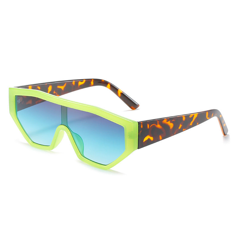 HB Big Frame Fashion Retro One-piece Sunglasses