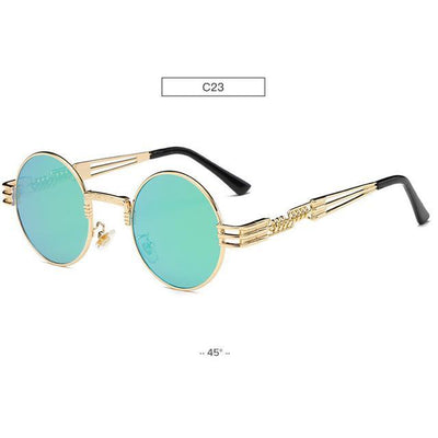 HB Retro Metal Oval Fashion Sunglasses