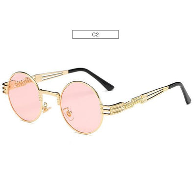 HB Retro Metal Oval Fashion Sunglasses