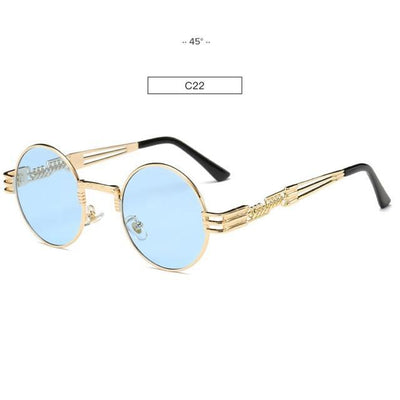 HB Retro Metal Oval Fashion Sunglasses