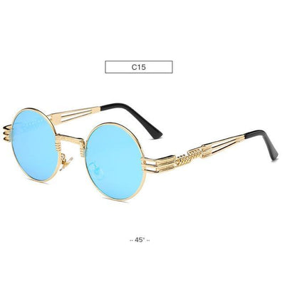 HB Retro Metal Oval Fashion Sunglasses