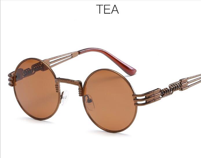 HB Retro Metal Oval Fashion Sunglasses