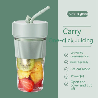 Simplistic Juicer Cup With Straw