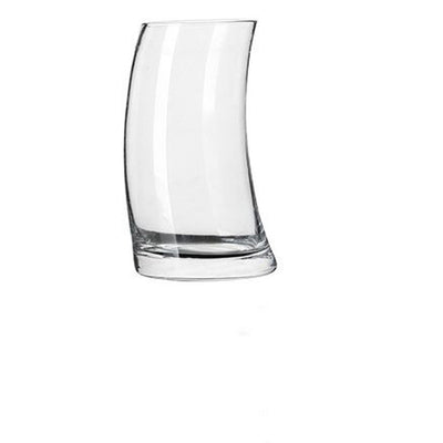 Crescent Shaped Glass Cup – Elegant Modern Drinkware