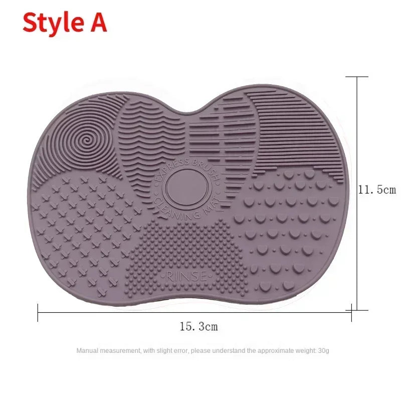 Makeup Brush Cleaner Pad Newest Silicone Brush Cleaner Cosmetic Make up Washing Brush Gel Cleaning Mat Foundation Scrubbe Board