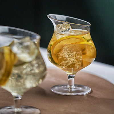 Diagonal Hurricane Glass – Classic Creative Juice Cup