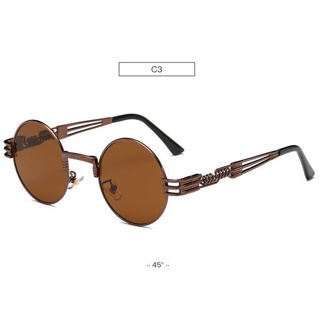 HB Retro Metal Oval Fashion Sunglasses