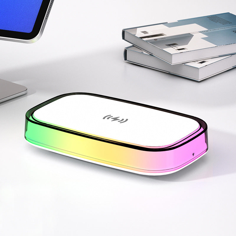 NEW! RGB Touch Control Light Mode Wireless Smart Phone Charger