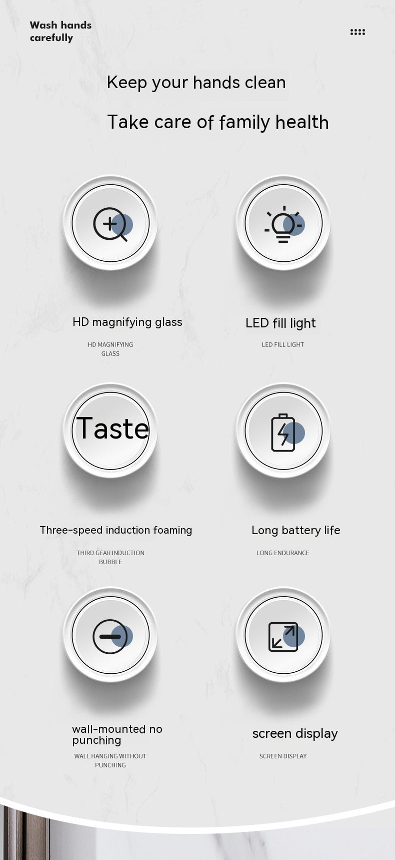 NEW! M1 LED Automatic Soap Dispenser Beauty Mirror