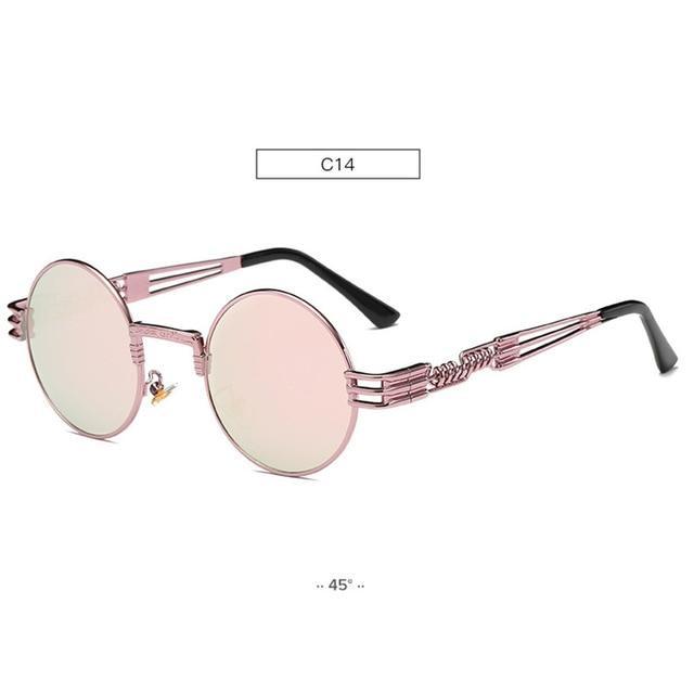 HB Retro Metal Oval Fashion Sunglasses