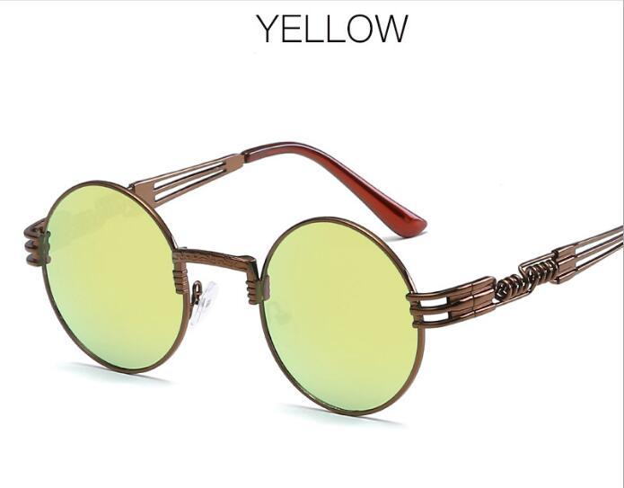HB Retro Metal Oval Fashion Sunglasses