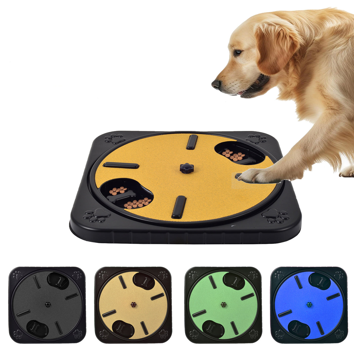 Pet Dog Slow-Feeding and Nail Filing Board