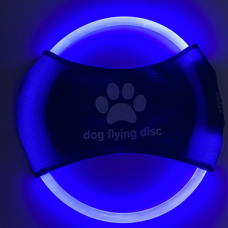 LED Glowing Disk Dog Toy