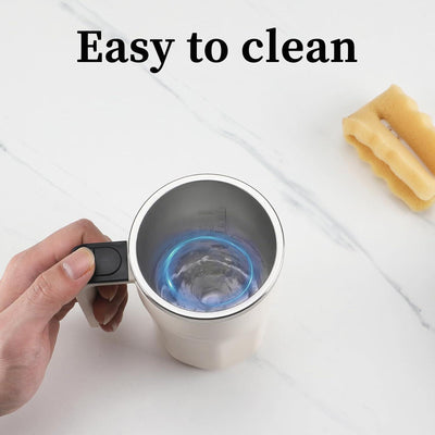 NEW! Temperature Display Rechargeable Automatic Stirring Coffee Cup With Lid