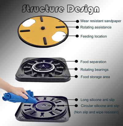 Pet Dog Slow-Feeding and Nail Filing Board