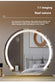 Modern Semicircle Touch Dimming LED Mirror