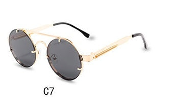 HB Oval Steampunk Fashion Sunglasses