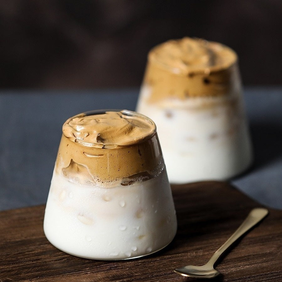 Aesthetic Mountain Glass Latte Coffee Cup