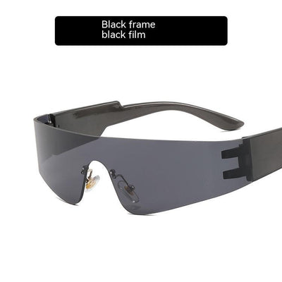 HB Women's Rimless Fashion Sports Sunglasses