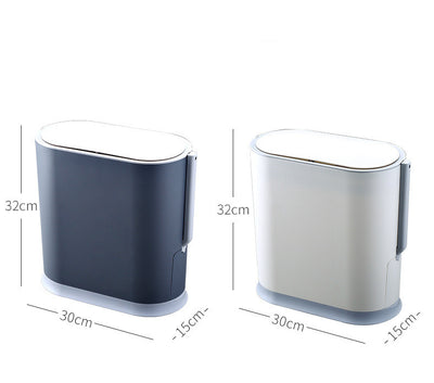 Smart Electric Smart Trash Can With Built in Toilet Brush