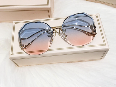 HB Ladies Fashion Gradient Borderless Sunglasses