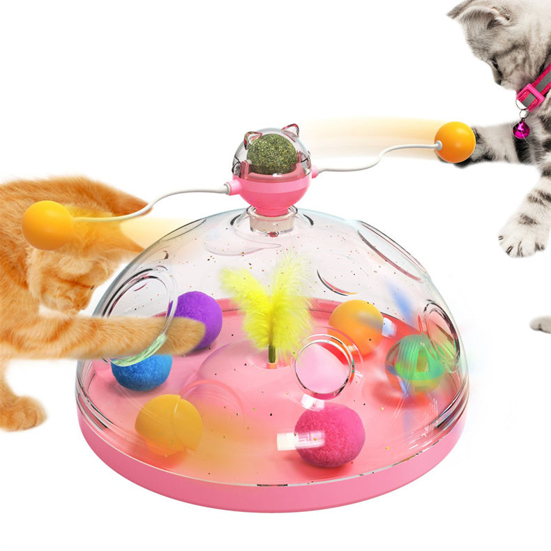 NEW! Interactive and Multifunctional Windmill Spinning Cat Toy