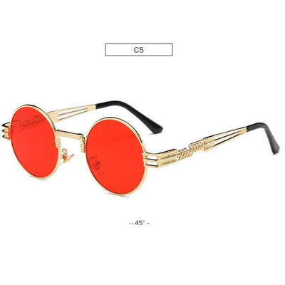 HB Retro Metal Oval Fashion Sunglasses