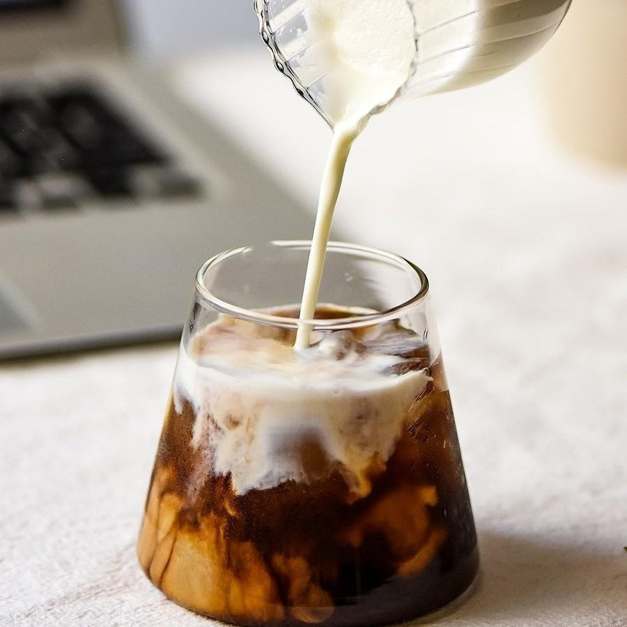 Aesthetic Mountain Glass Latte Coffee Cup