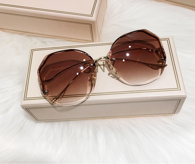 HB Ladies Fashion Gradient Borderless Sunglasses