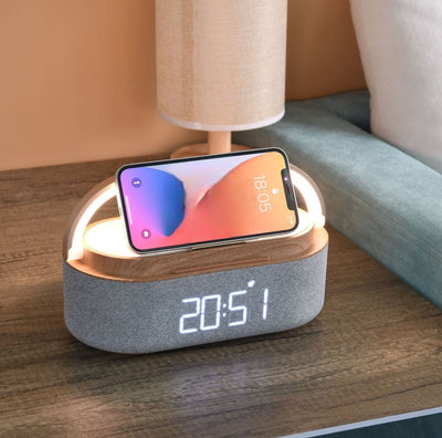 Multi-Function 15W Fast Charging Wireless Charger Clock