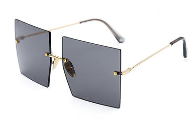 HB Square Rimless Metal Sunglasses