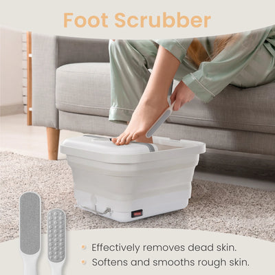 Foot Spa Bath Massager with Heat and Bubbles