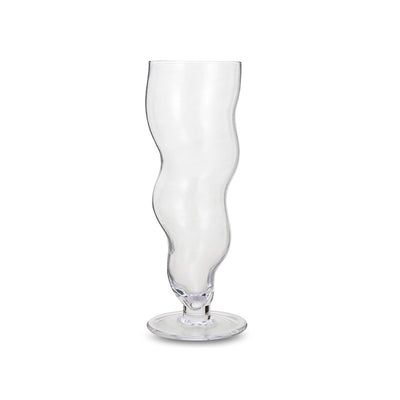 Wavy Twisted Glass Cup – Tall & Elegant Drinkware