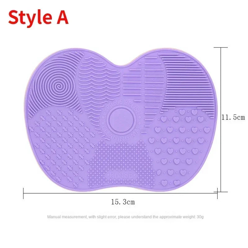 Makeup Brush Cleaner Pad Newest Silicone Brush Cleaner Cosmetic Make up Washing Brush Gel Cleaning Mat Foundation Scrubbe Board