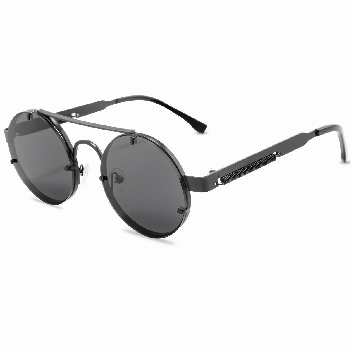 HB Oval Steampunk Fashion Sunglasses