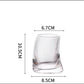 Crescent Shaped Glass Cup – Elegant Modern Drinkware