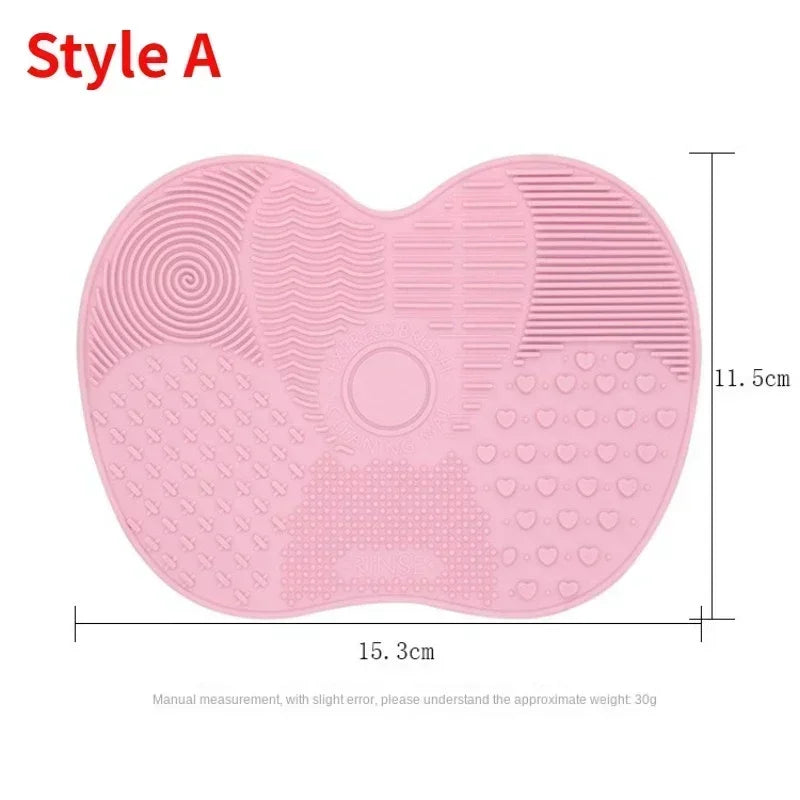 Makeup Brush Cleaner Pad Newest Silicone Brush Cleaner Cosmetic Make up Washing Brush Gel Cleaning Mat Foundation Scrubbe Board