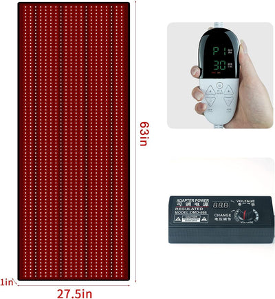 NEW! Full Body Red Light Thermal Body Pain Relief Therapy Mat