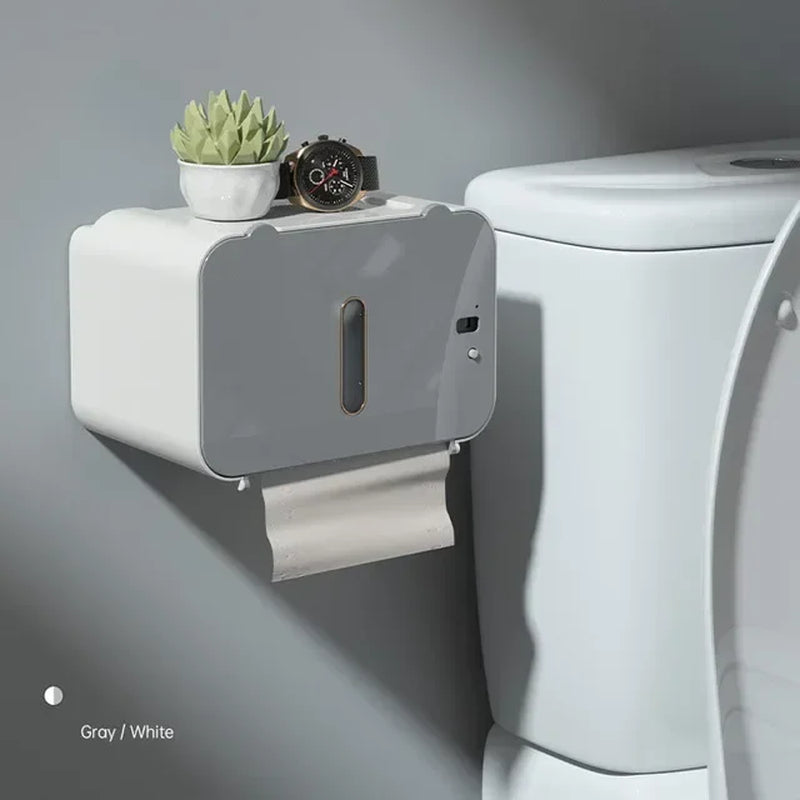 Portable Toilet Paper Holders Wall-Mounted Automatic Toilet Paper Dispenser Induction for Bathroom Accessories Tissue Rack