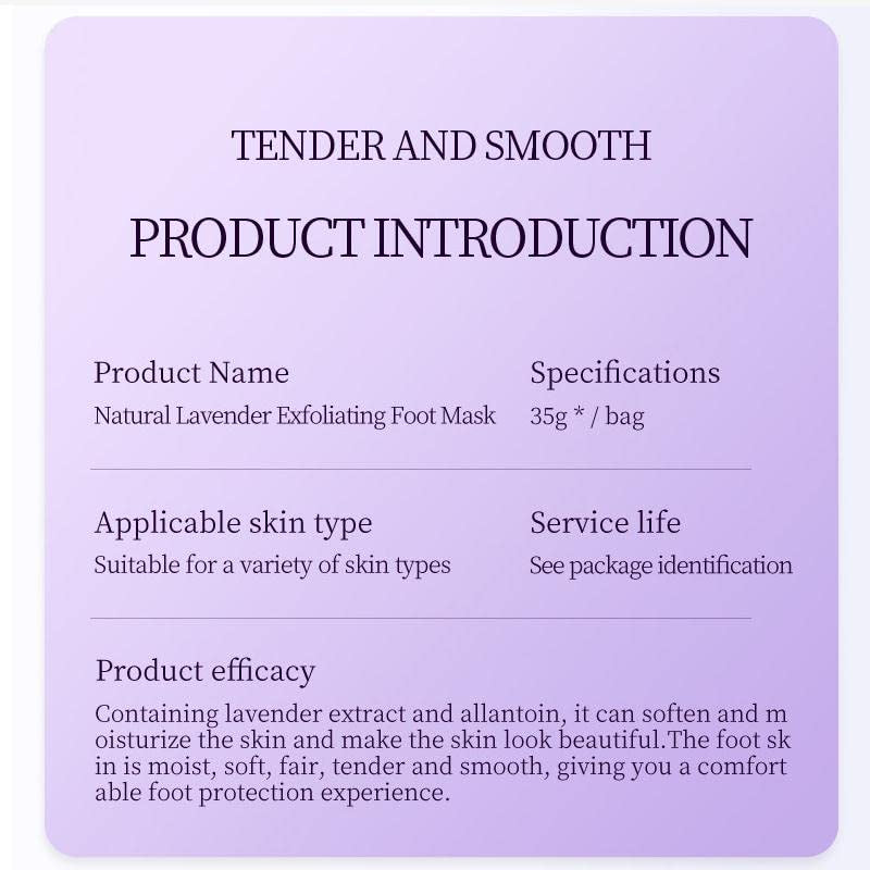 Foot Peel Mask 6 Pack,Foot Spa Foot Care for Women Peel Mask with Lavender for Men and Women Feet Peeling Mask Exfoliating, Callused Foot Mask Peel,Foot Mask for Dry Dead Skin,Remove Dead Skin