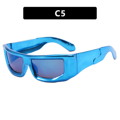 HB Futuristic Fashion Squared Sunglasses