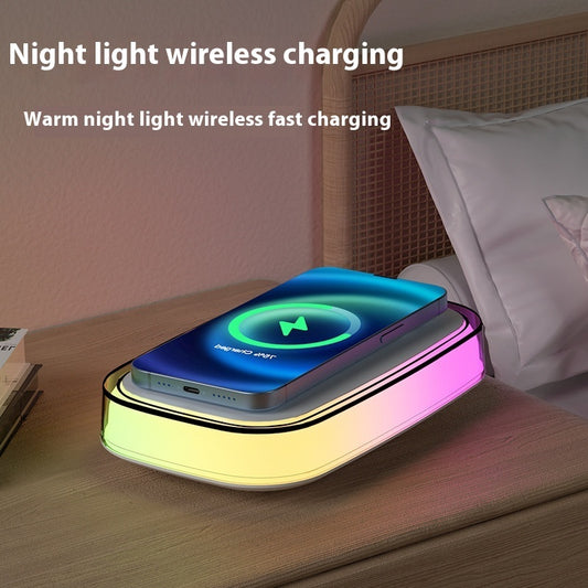 NEW! RGB Touch Control Light Mode Wireless Smart Phone Charger