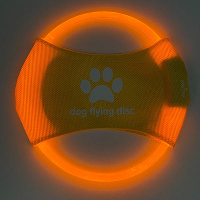 LED Glowing Disk Dog Toy