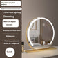Modern Semicircle Touch Dimming LED Mirror