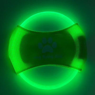 LED Glowing Disk Dog Toy
